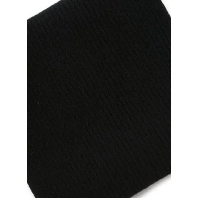 Mackie Wool And Angora Scarf In Black