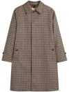 Mackintosh Belford Checked Coat In Brown