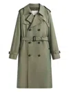 Mackintosh Blanfield Trench Coat In Green