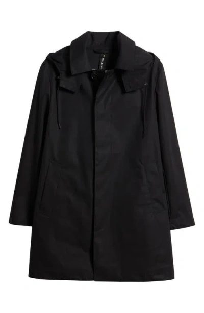Mackintosh Cambridge Waterproof Hooded Raincoat In Black
