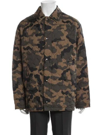 Pre-owned Mackintosh Camouflage Print Jacket In Brown