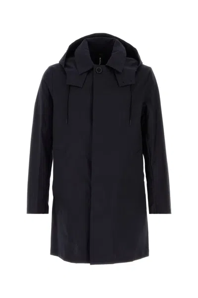 MACKINTOSH IMPERMEABILE CAMBRIDGE IN COTONE BLU NAVY UOMO