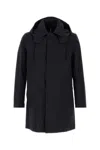 Mackintosh Navy Blue Cotton Cambridge Jacket In Blue