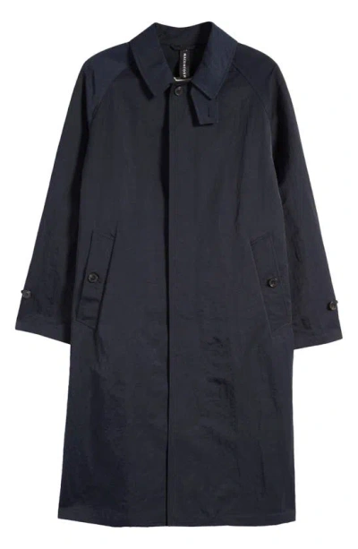 Mackintosh Gonville Water Repellent Raincoat In Navy