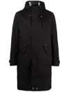 Mackintosh Granish Cotton Hooded Coat In Black