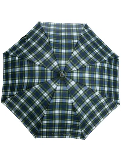 Mackintosh Heriot Whangee Handle Umbrella In Blue
