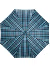 Mackintosh Heriot Whangee-handle Umbrella In Blue