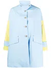 Mackintosh Humbie A-line Coat In Blue