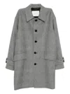 Mackintosh Humbie Coat In Gray