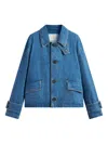 Mackintosh Humbie Denim Button-up Jacket In Blue