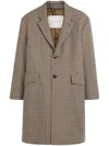 Mackintosh Humbie Houndstooth Coat In Brown