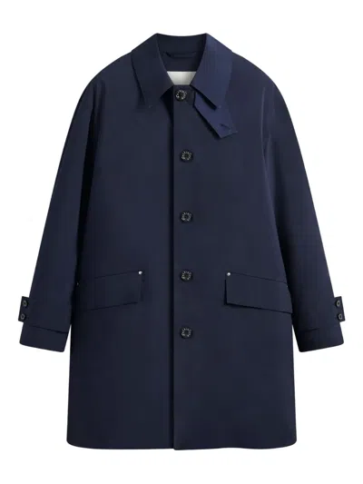Mackintosh Humbie Raincoat In Blue
