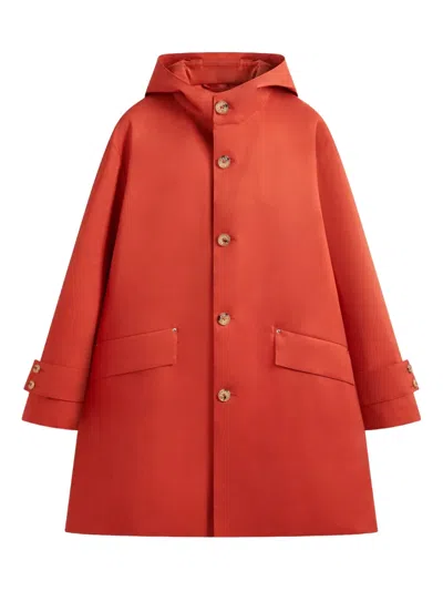 Mackintosh Humbie Raincoat In Orange
