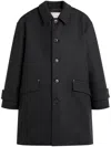 Mackintosh Humbie Wool Coat In Grey