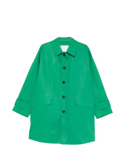 Mackintosh Humbiw Buttoned Flap-pocket Jacket In Green