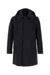 Mackintosh Navy Blue Cotton Cambridge Jacket In Blue