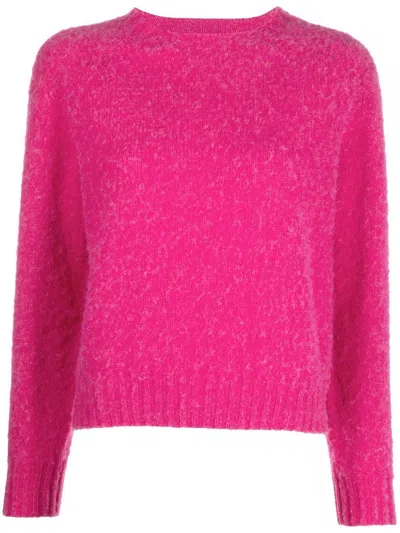 Mackintosh Kennedi Wool Crew-neck Jumper In Pink
