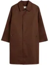 Mackintosh Lauder Single-breasted Coat In Braun