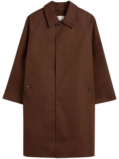 Mackintosh Lauder Single-breasted Coat In Braun