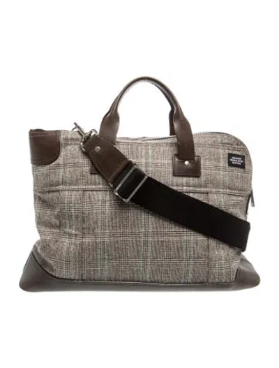Pre-owned Mackintosh Leather Top Handle Bag In Grey