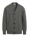 Mackintosh Man Cardigan Military Green Size Xl Merino Wool, Cashmere In Green