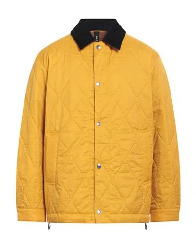 Mackintosh Man Jacket Ocher Size Xl Nylon In Yellow