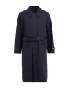 Mackintosh Man Overcoat & Trench Coat Midnight Blue Size S Cotton In Blue