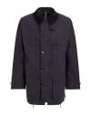 Mackintosh Man Overcoat & Trench Coat Navy Size S Cotton In Blue