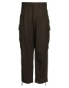 Mackintosh Man Pants Military Green Size L Virgin Wool In Brown