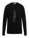 Mackintosh Man Sweater Black Size Xl Merino Wool, Cashmere In Black