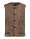 Mackintosh Man Vest Military Green Size Xl Nylon In Brown