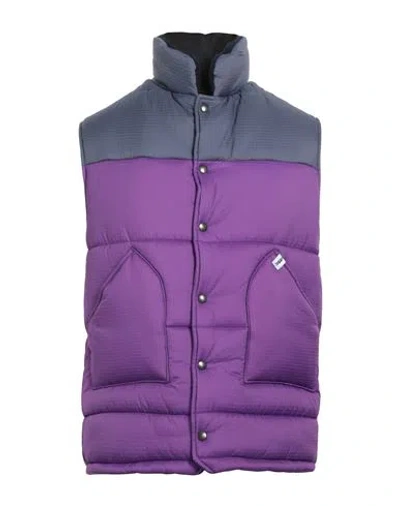 Mackintosh Man Vest Purple Size M Nylon