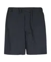 Mackintosh Navy Blue Casual Shorts In Black