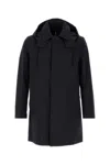 Mackintosh Navy Blue Cotton Cambridge Jacket In Blue