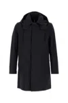 Mackintosh Navy Blue Cotton Cambridge Jacket In Navy