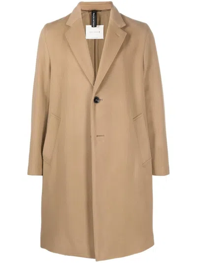 Mackintosh New Stanley Wool-cashmere Coat In Brown
