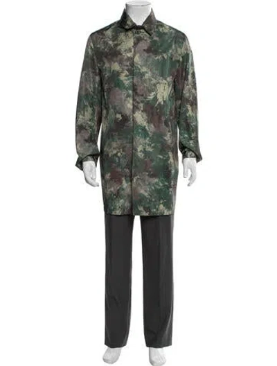 Pre-owned Mackintosh Printed Parka In Green