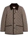 Mackintosh Quilted Jacket In Brown