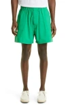 Mackintosh Captain Elasticated Waistband Shorts In Green