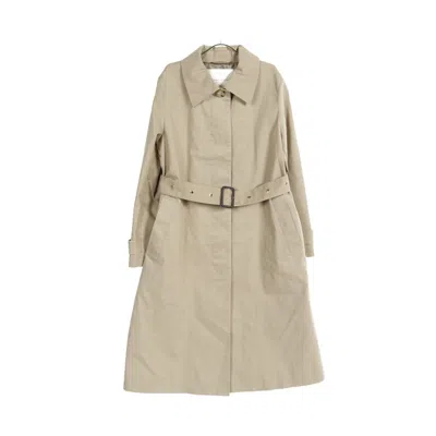 Mackintosh Roslin Convertible Collar Coat Cotton Beige