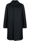 Mackintosh Oxford Bonded Cotton Trench Coat In Blue