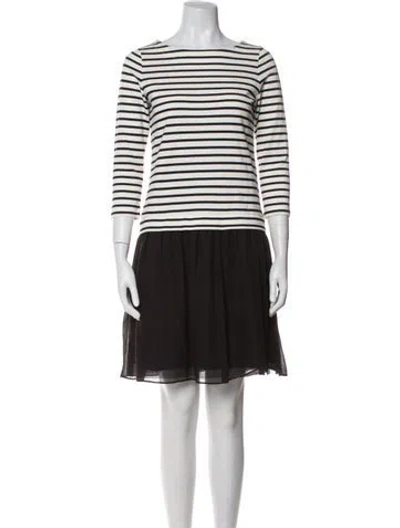 Pre-owned Mackintosh Striped Mini Dress In White