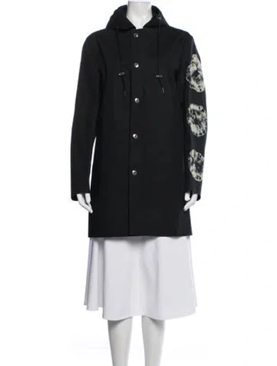 Pre-owned Mackintosh Tie-dye Print Coat In Black