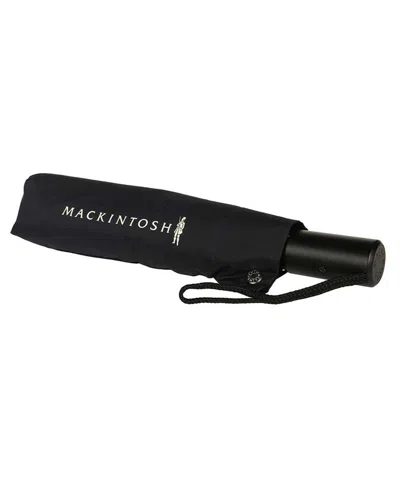 Mackintosh Umbrella With Logo In Black