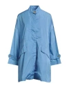 Mackintosh Woman Jacket Light Blue Size L Nylon In Blue