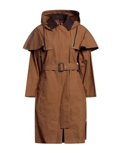 Mackintosh Woman Overcoat & Trench Coat Camel Size 6 Cotton In Brown