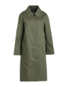 Mackintosh Woman Overcoat & Trench Coat Military Green Size 10 Cotton In Green