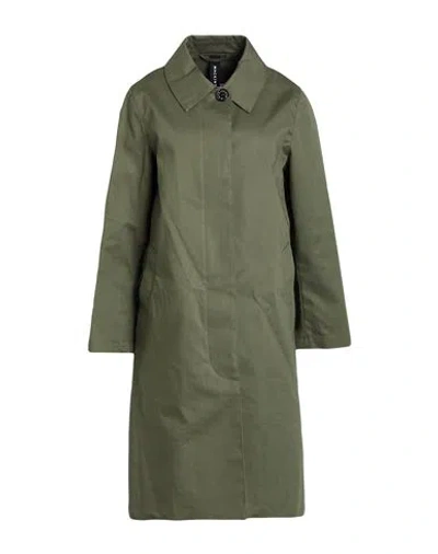 Mackintosh Woman Overcoat & Trench Coat Military Green Size 10 Cotton
