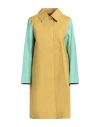 Mackintosh Colour-block Cotton Coat In Yellow