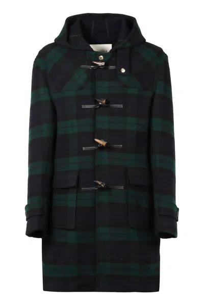 Mackintosh Wool Coat In Multicolor